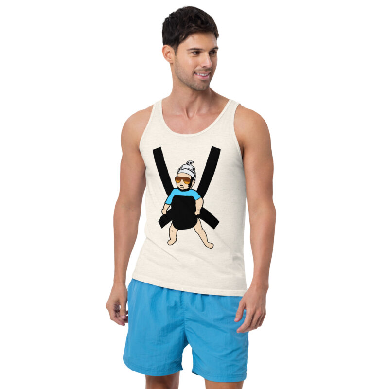 Carlos Baby mit cooler Sonnenbrille in Tragegurt Unisex-Tank-Top