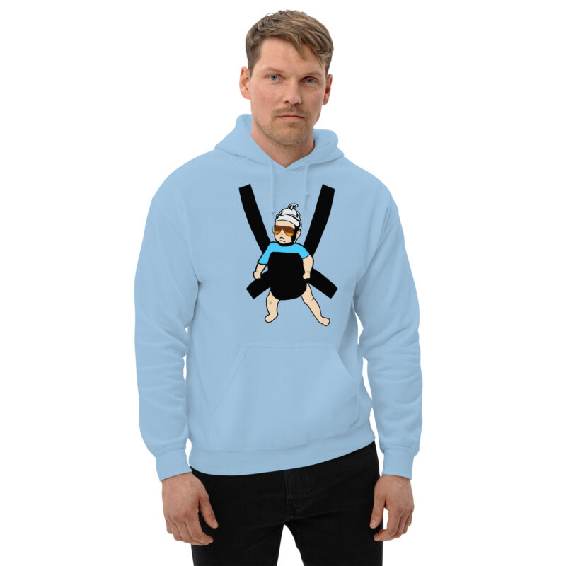 Carlos Baby mit cooler Sonnenbrille in Tragegurt Unisex-Hoodie