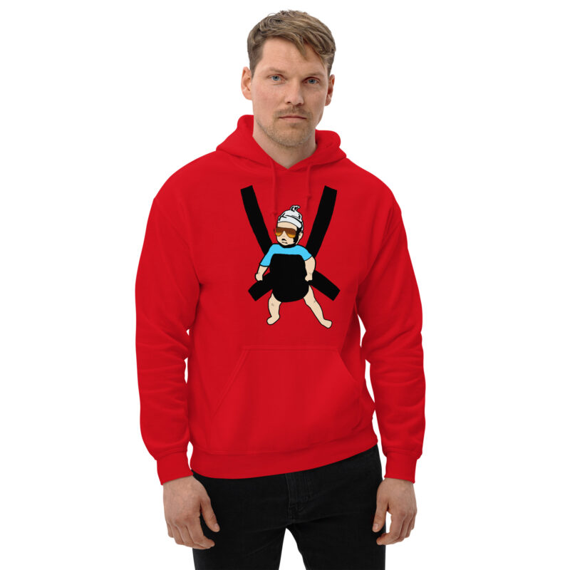 Carlos Baby mit cooler Sonnenbrille in Tragegurt Unisex-Hoodie