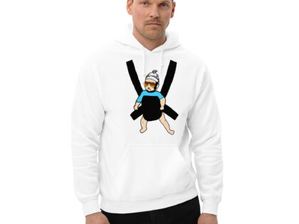 Carlos Baby mit cooler Sonnenbrille in Tragegurt Unisex-Hoodie – Hoodies – klamottn.de Carlos Baby mit cooler Sonnenbrille in Tragegurt Unisex-Hoodie – Hoodies – klamottn.de