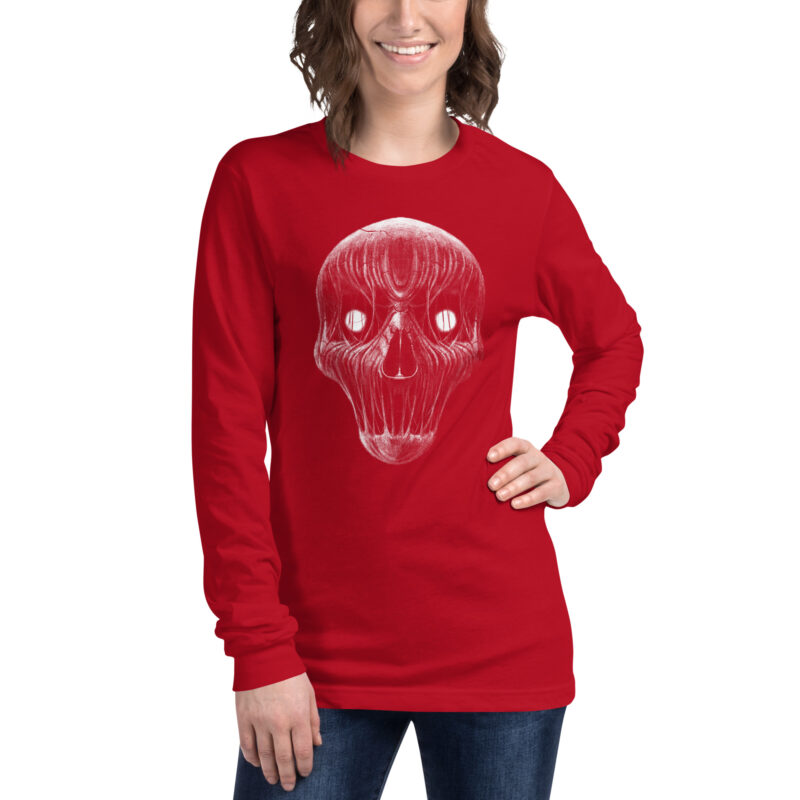 Mystischer Schädelblick Unisex-Langarmshirt – Langarm T-Shirts – klamottn.de