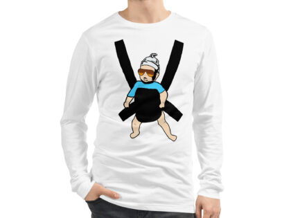Carlos Baby mit cooler Sonnenbrille in Tragegurt Unisex-Langarmshirt – Langarm T-Shirts – klamottn.de Carlos Baby mit cooler Sonnenbrille in Tragegurt Unisex-Langarmshirt – Langarm T-Shirts – klamottn.de