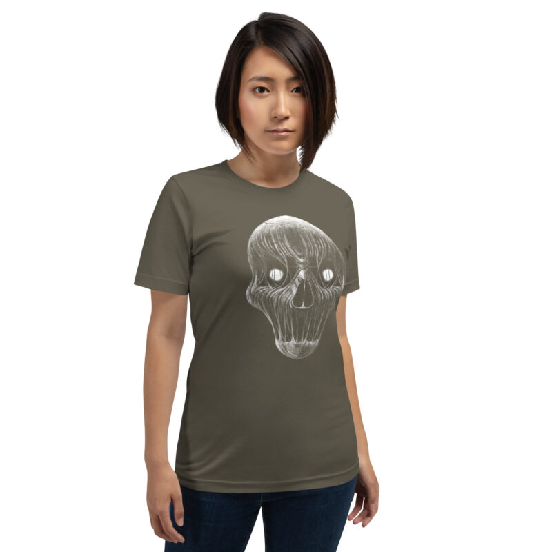 Mystischer Schädelblick Unisex-T-Shirt