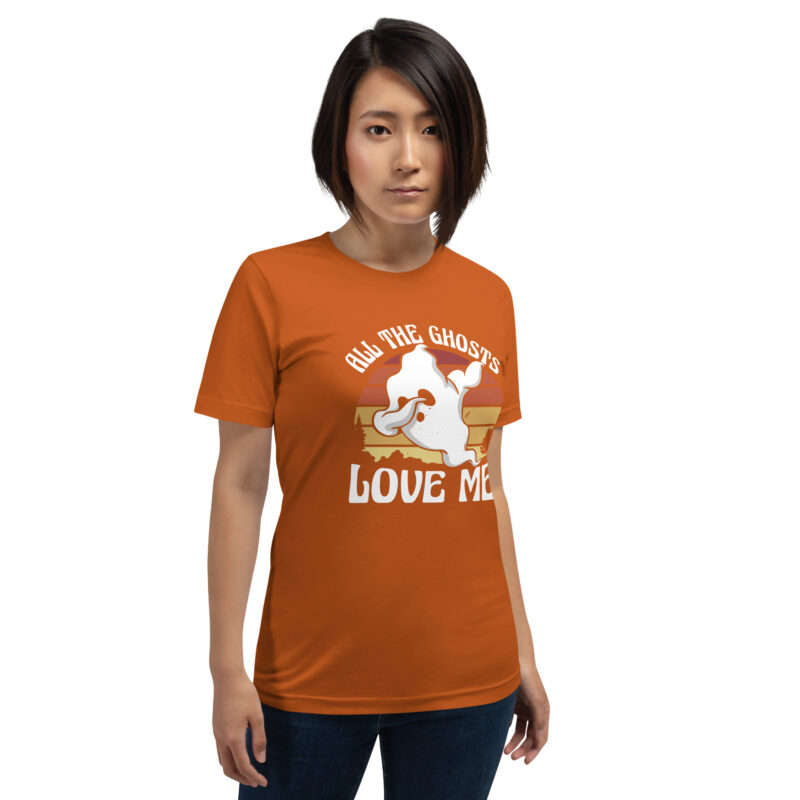 All the Ghosts Love Me Halloween Dabbing Ghost Unisex-T-Shirt