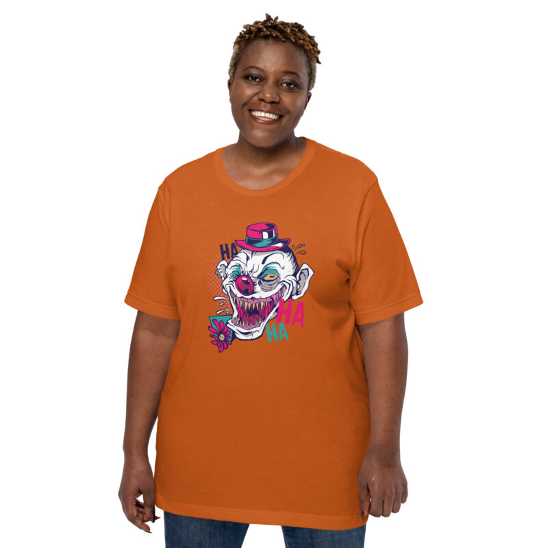 Gruseliger Clown für Halloween Unisex-T-Shirt – T-Shirts – klamottn.de