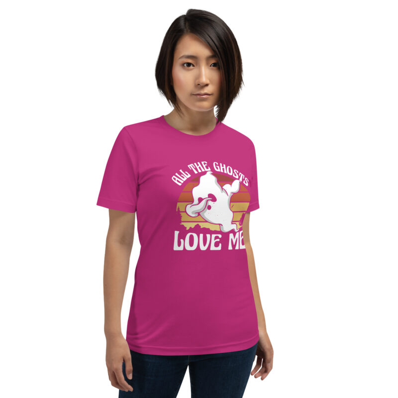 All the Ghosts Love Me Halloween Dabbing Ghost Unisex-T-Shirt
