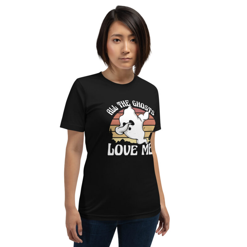 All the Ghosts Love Me Halloween Dabbing Ghost Unisex-T-Shirt