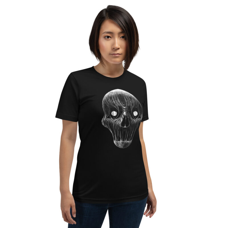 Mystischer Schädelblick Unisex-T-Shirt