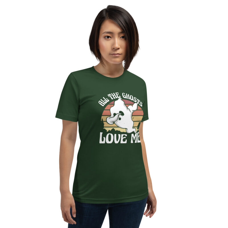 All the Ghosts Love Me Halloween Dabbing Ghost Unisex-T-Shirt