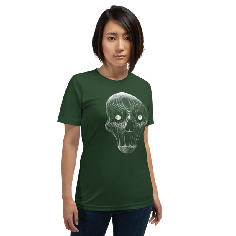 Mystischer Schädelblick Unisex-T-Shirt
