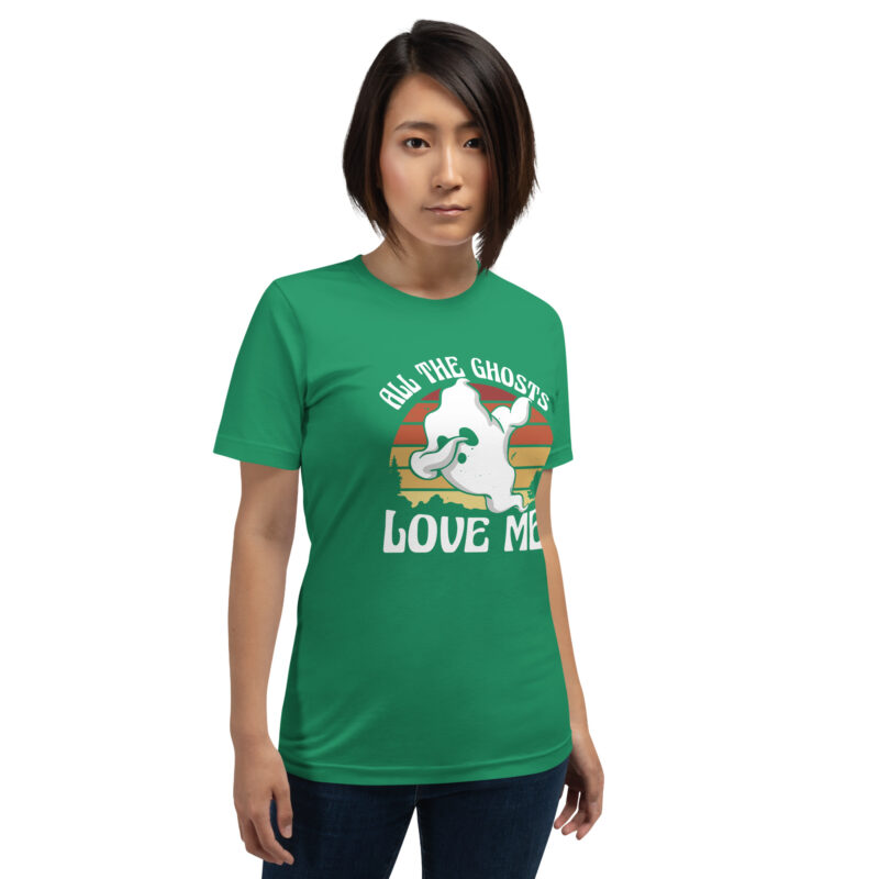 All the Ghosts Love Me Halloween Dabbing Ghost Unisex-T-Shirt