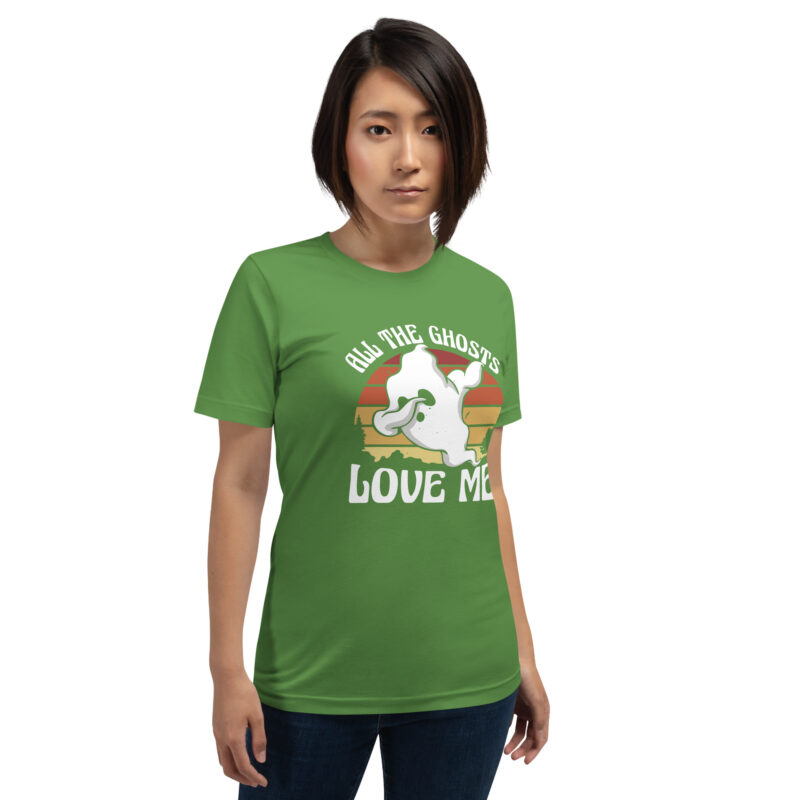 All the Ghosts Love Me Halloween Dabbing Ghost Unisex-T-Shirt