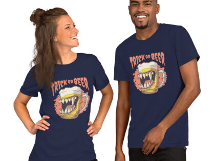 Trick or Beer: Bierkrug mit Vampir-Zähnen Unisex-T-Shirt – T-Shirts – klamottn.de Trick or Beer: Bierkrug mit Vampir-Zähnen Unisex-T-Shirt – T-Shirts – klamottn.de