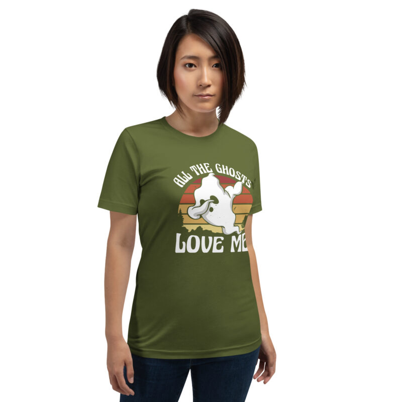 All the Ghosts Love Me Halloween Dabbing Ghost Unisex-T-Shirt