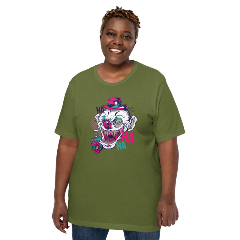 Gruseliger Clown für Halloween Unisex-T-Shirt – T-Shirts – klamottn.de