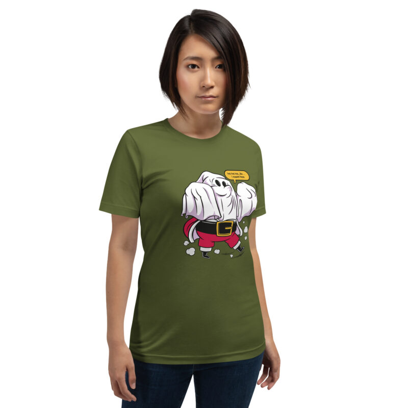 Spukiger Weihnachtsmann Unisex-T-Shirt