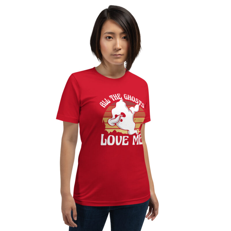 All the Ghosts Love Me Halloween Dabbing Ghost Unisex-T-Shirt