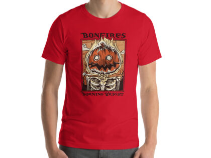 Flammender Halloween-Kürbis: Bonfires burning bright Unisex-T-Shirt – T-Shirts – klamottn.de Flammender Halloween-Kürbis: Bonfires burning bright Unisex-T-Shirt – T-Shirts – klamottn.de