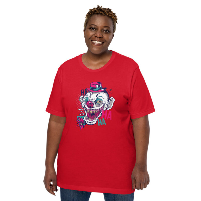 Gruseliger Clown für Halloween Unisex-T-Shirt – T-Shirts – klamottn.de