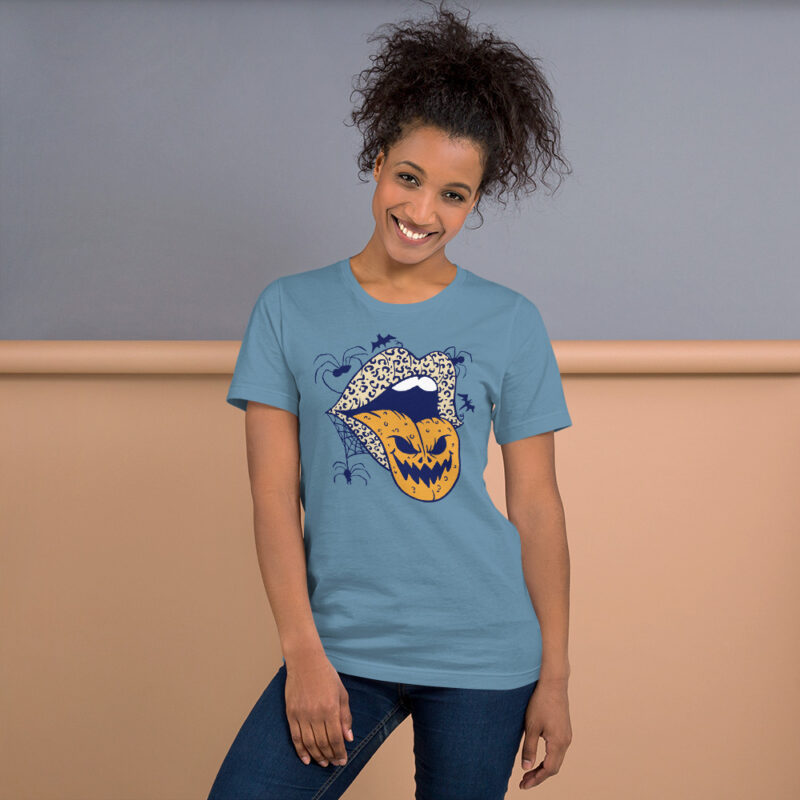 Gruselige Zungenfreuden Unisex-T-Shirt