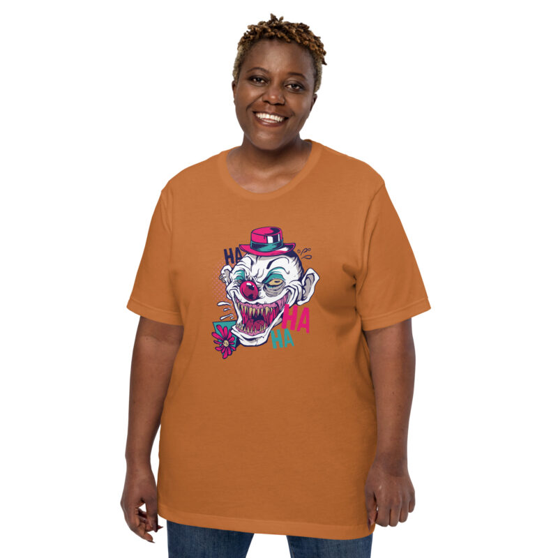 Gruseliger Clown für Halloween Unisex-T-Shirt – T-Shirts – klamottn.de