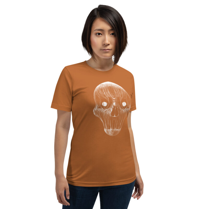 Mystischer Schädelblick Unisex-T-Shirt