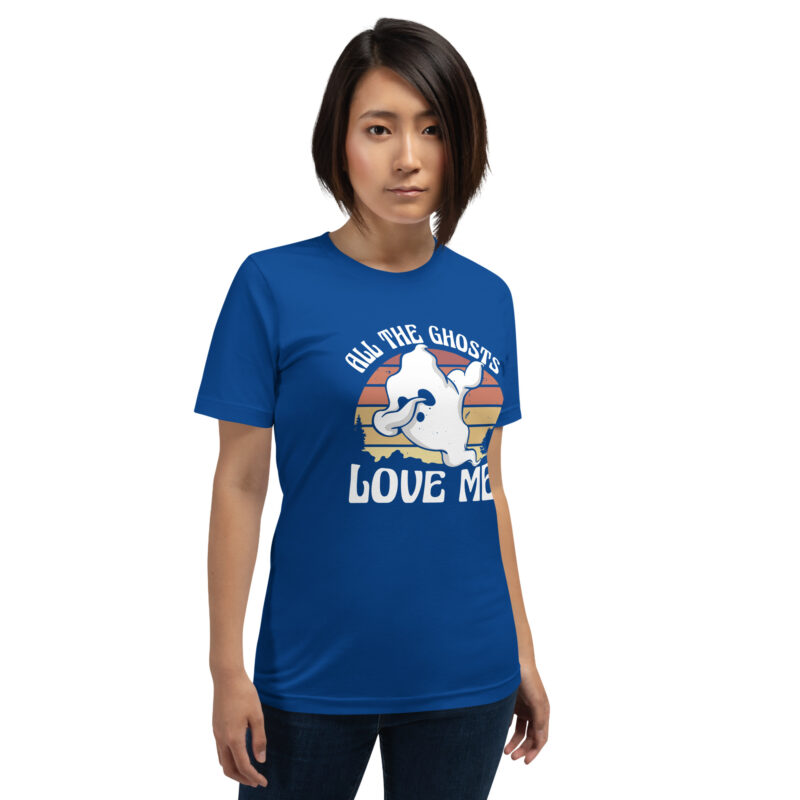 All the Ghosts Love Me Halloween Dabbing Ghost Unisex-T-Shirt