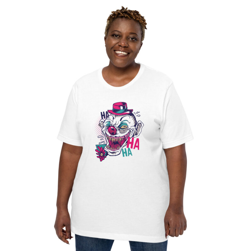 Gruseliger Clown für Halloween Unisex-T-Shirt – T-Shirts – klamottn.de