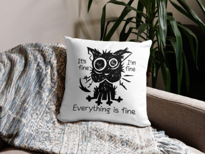 It’s Fine Cat Basic-Kissen – Home & Living – klamottn.de It’s Fine Cat Basic-Kissen – Home & Living – klamottn.de