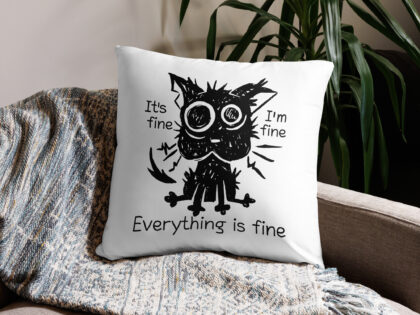 It’s Fine Cat Basic-Kissen – Home & Living – klamottn.de It’s Fine Cat Basic-Kissen – Home & Living – klamottn.de