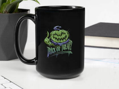 Schwarze glänzende Böser Kürbiszauber Tasse – Home & Living – klamottn.de Schwarze glänzende Böser Kürbiszauber Tasse – Home & Living – klamottn.de