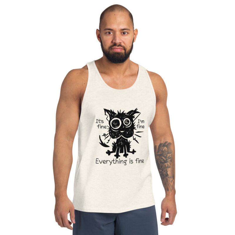 It’s Fine Cat Unisex-Tank-Top
