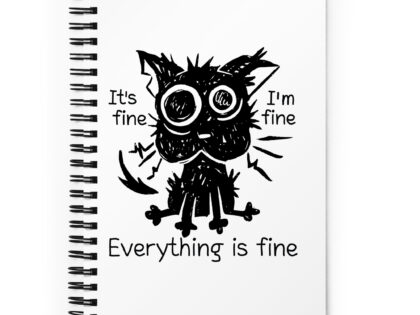 It’s Fine Cat Spiral-Notizblock – Accessoires – klamottn.de It’s Fine Cat Spiral-Notizblock – Accessoires – klamottn.de