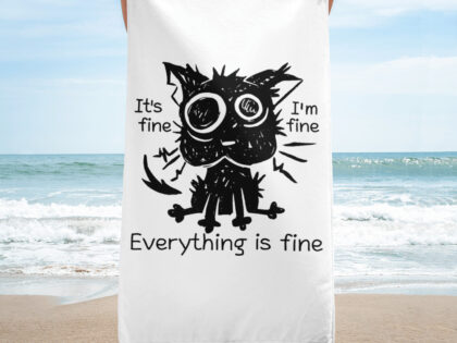 It’s Fine Cat Handtuch – Home & Living – klamottn.de It’s Fine Cat Handtuch – Home & Living – klamottn.de