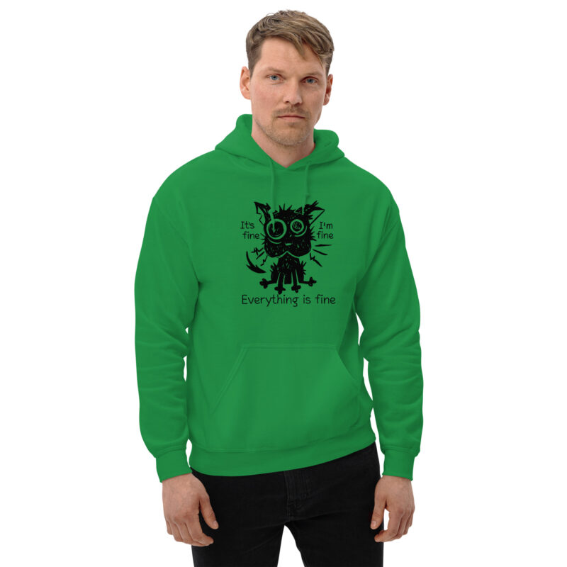 It’s Fine Cat Unisex-Hoodie – Hoodies – klamottn.de