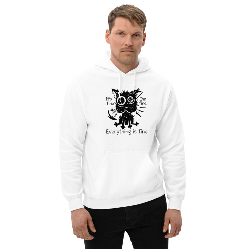 It’s Fine Cat Unisex-Hoodie – Hoodies – klamottn.de