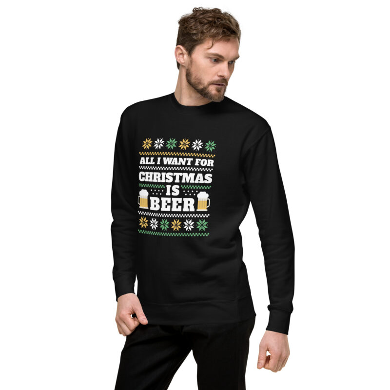 Weihnachtlicher Bierwunsch Unisex-Sweatshirt – Sweatshirts – klamottn.de