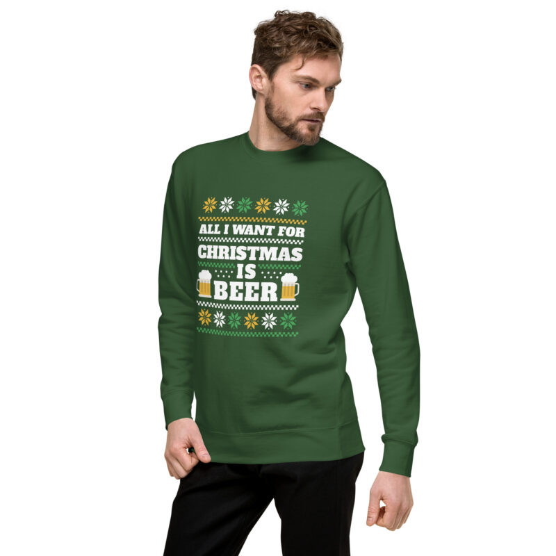 Weihnachtlicher Bierwunsch Unisex-Sweatshirt