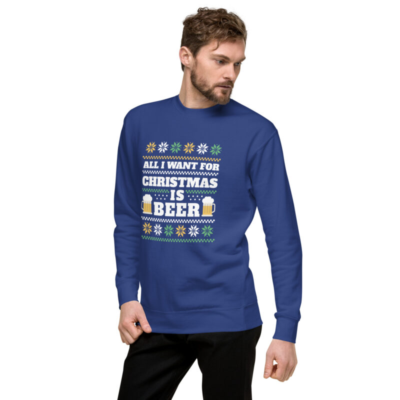 Weihnachtlicher Bierwunsch Unisex-Sweatshirt – Sweatshirts – klamottn.de