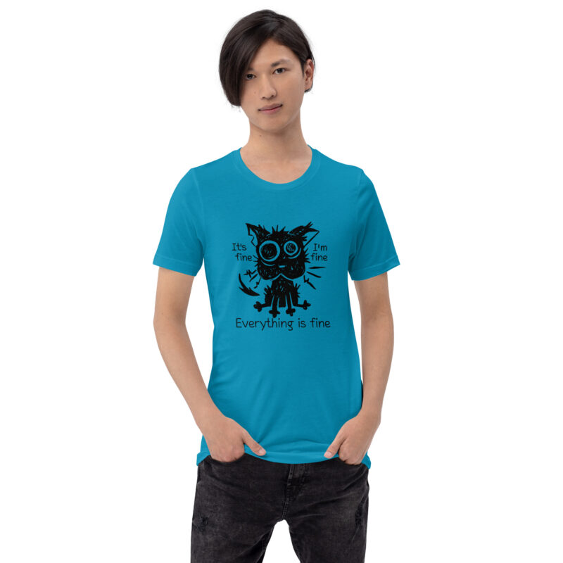 It's Fine Cat Unisex-T-Shirt – T-Shirts – klamottn.de