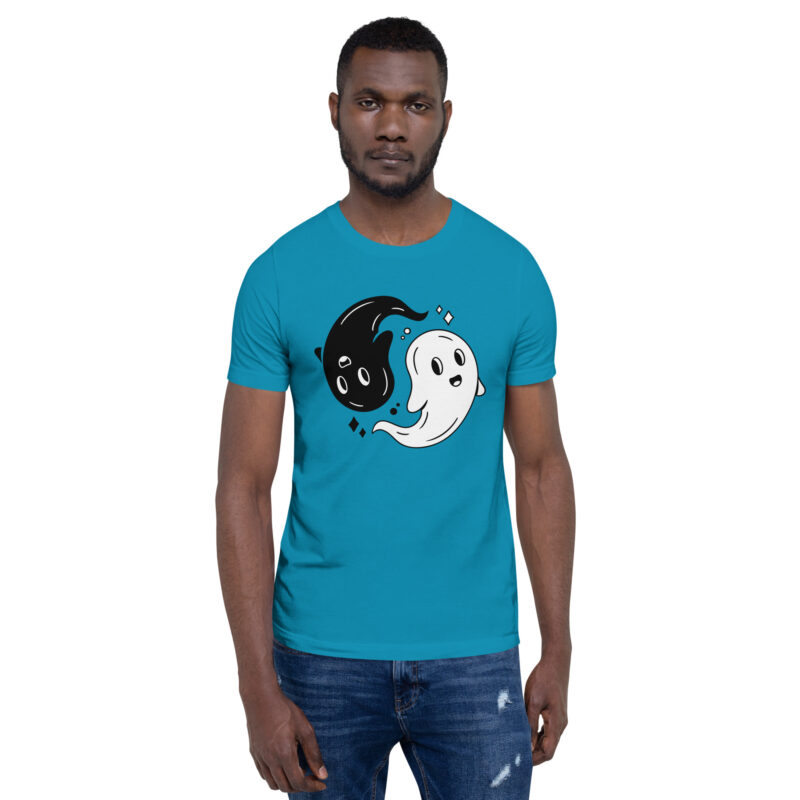 Yin & Yang Gespenster Unisex-T-Shirt – T-Shirts – klamottn.de