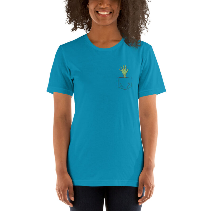 Gruselige Zombie-Hand Unisex-T-Shirt – T-Shirts – klamottn.de