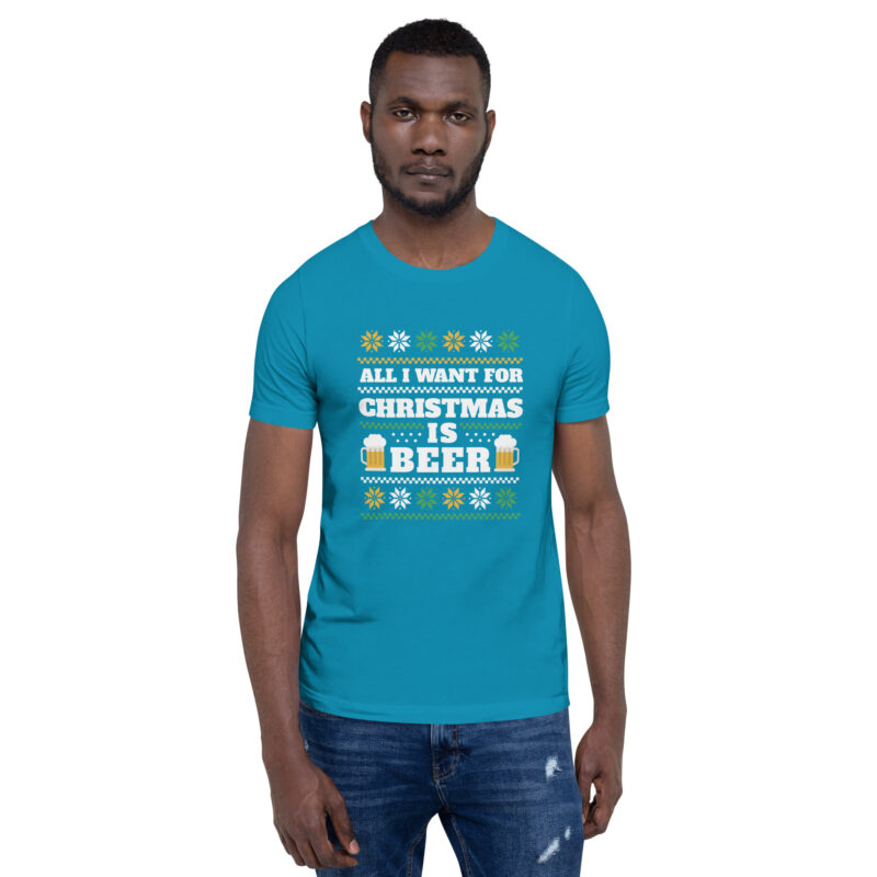 Weihnachtlicher Bierwunsch Unisex-T-Shirt – T-Shirts – klamottn.de