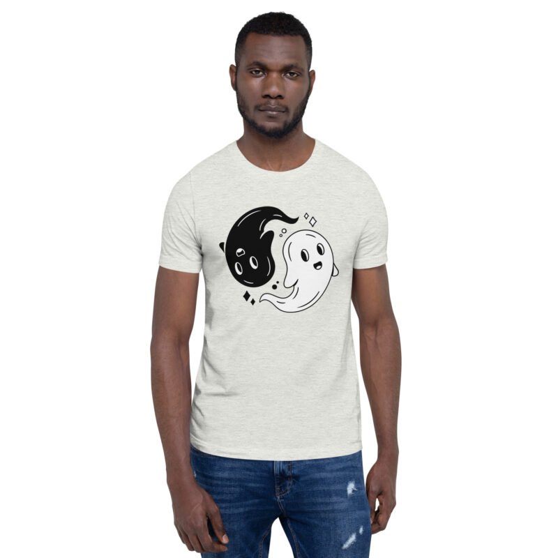 Yin & Yang Gespenster Unisex-T-Shirt – T-Shirts – klamottn.de