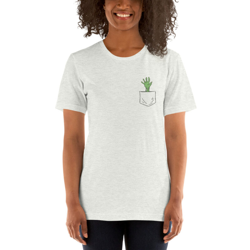 Gruselige Zombie-Hand Unisex-T-Shirt – T-Shirts – klamottn.de