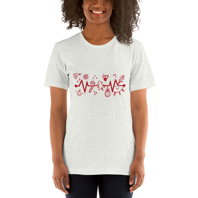 Festlicher Herzschlag Unisex-T-Shirt – T-Shirts – klamottn.de