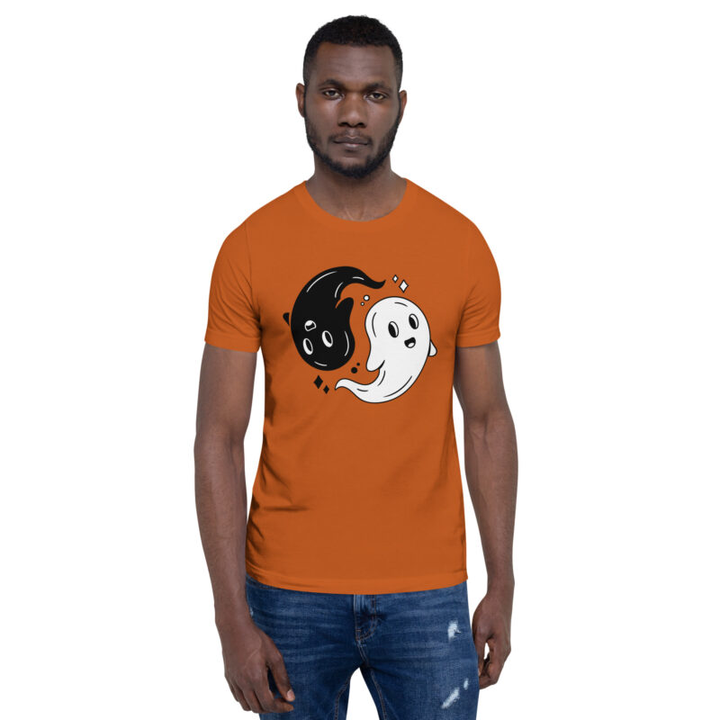 Yin & Yang Gespenster Unisex-T-Shirt – T-Shirts – klamottn.de
