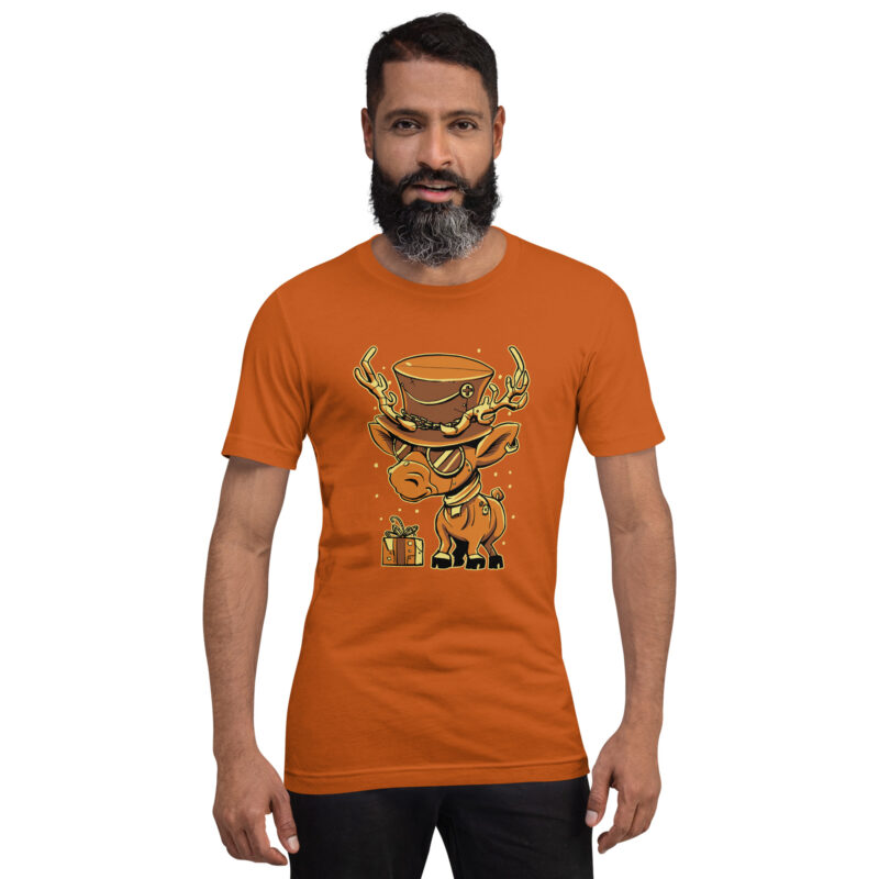 Steampunk Rentier Unisex-T-Shirt