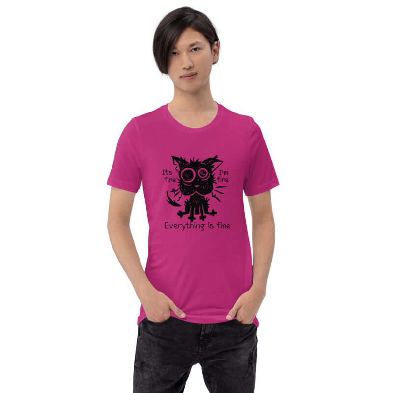 It's Fine Cat Unisex-T-Shirt – T-Shirts – klamottn.de
