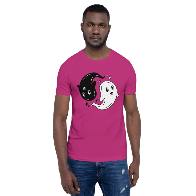 Yin & Yang Gespenster Unisex-T-Shirt – T-Shirts – klamottn.de